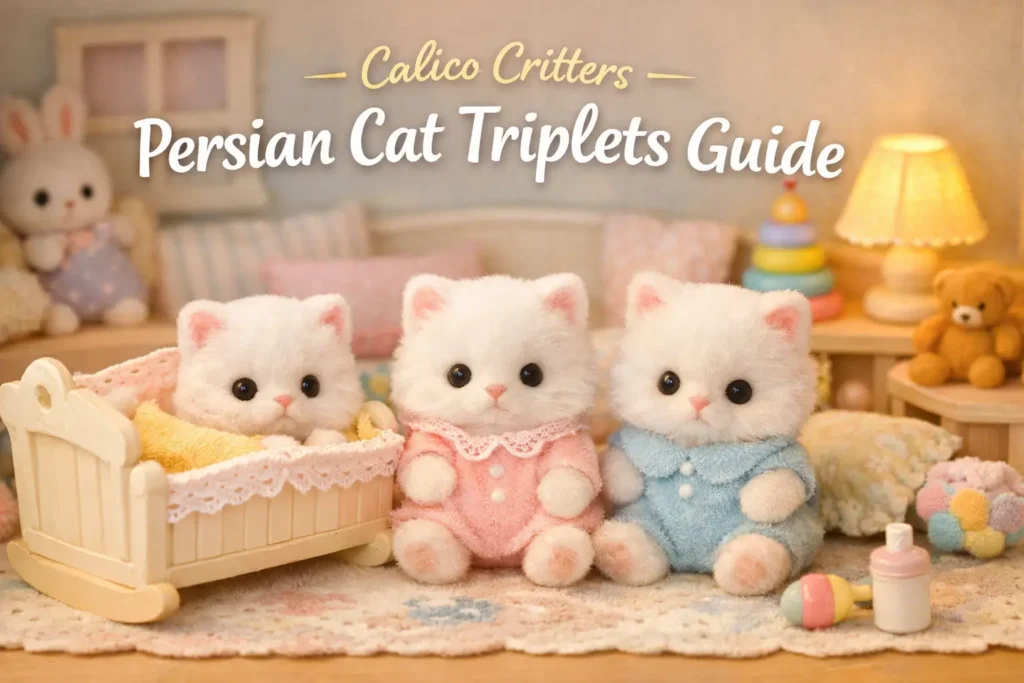 Calico Critters Persian Cat Triplets