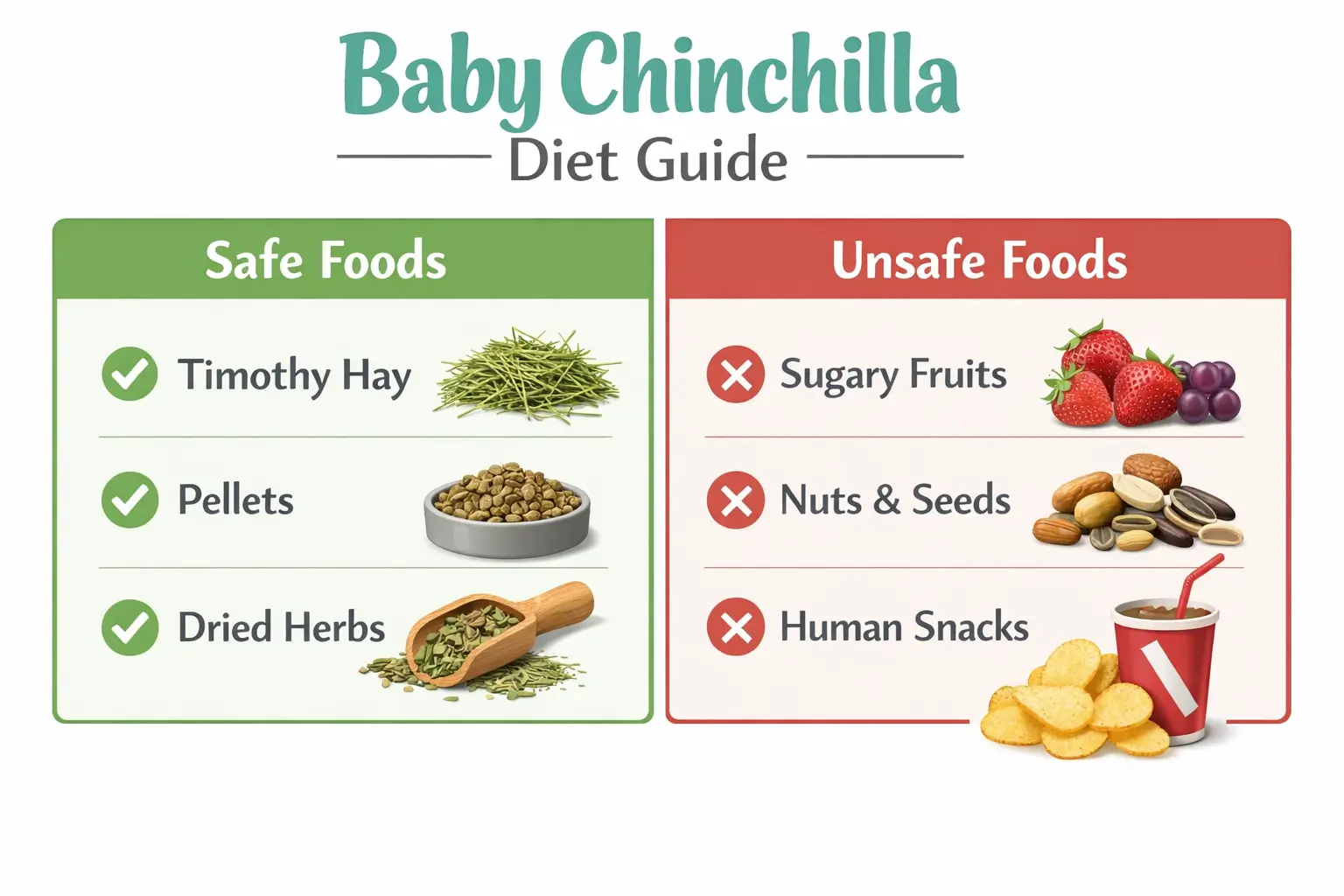 Baby chinchilla diet essentials