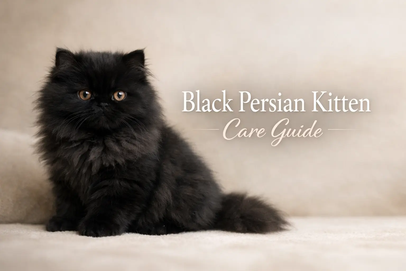Black Persian Kitten