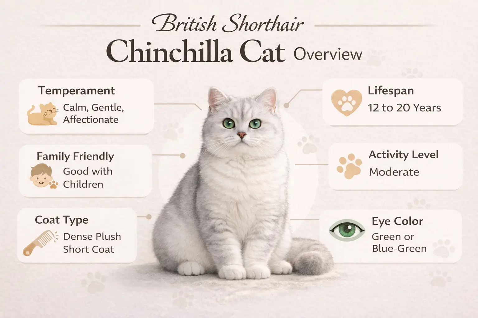 British Shorthair Chinchilla cat
