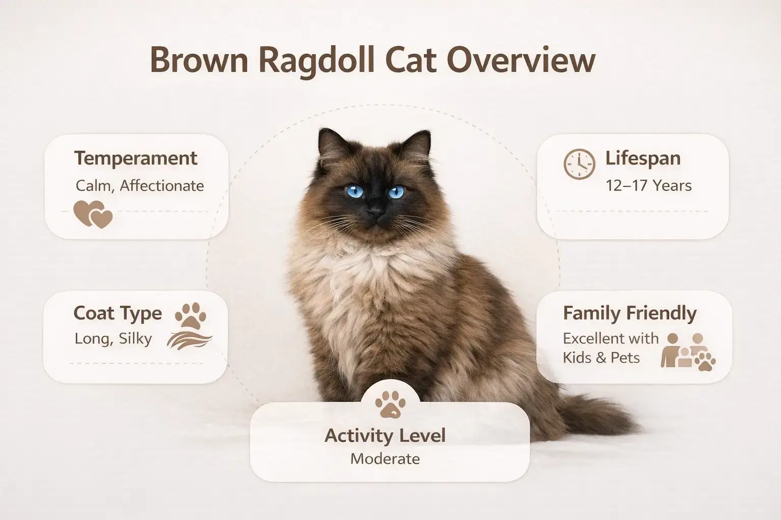 Brown Ragdoll cat traits