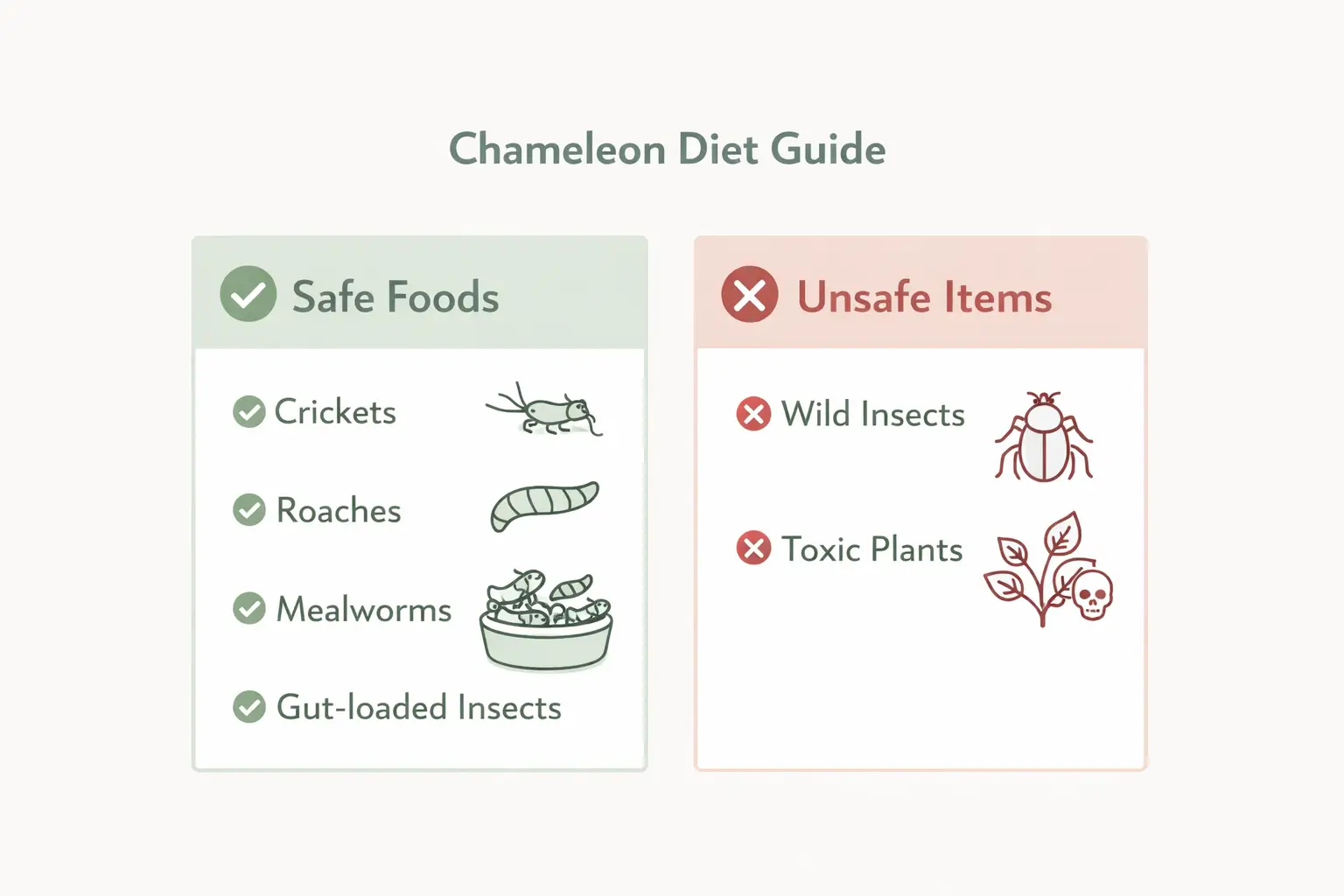 Chameleon diet guide