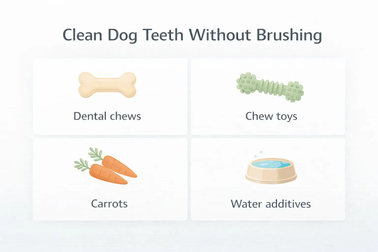 Clean dog teeth tips