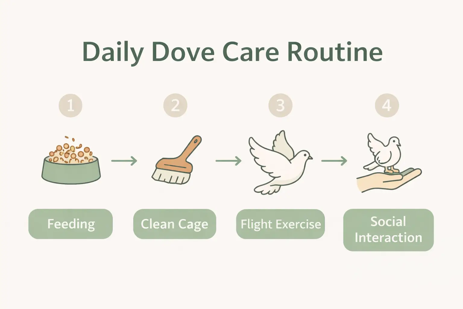 Daily dove care routine