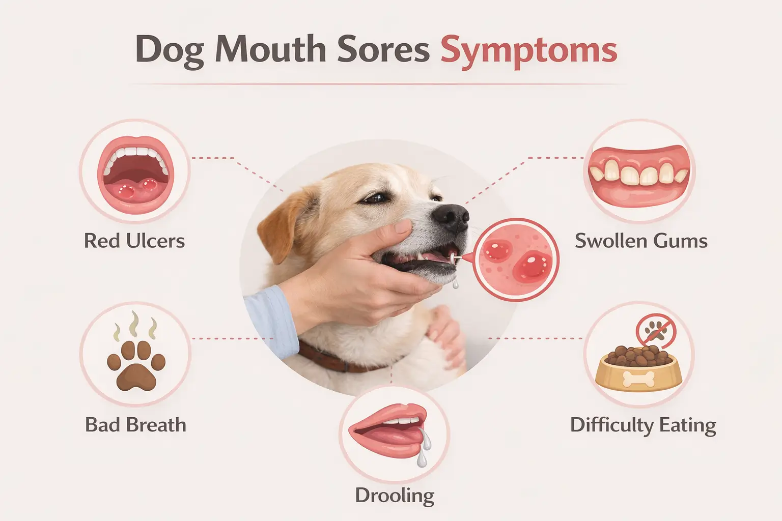 Dog mouth sores symptoms