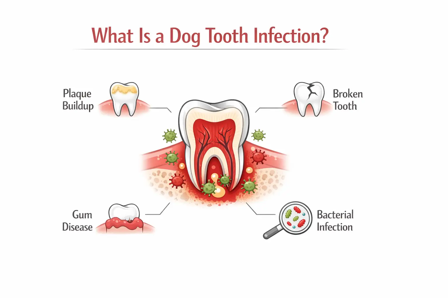 Dog tooth infections causes and prevention