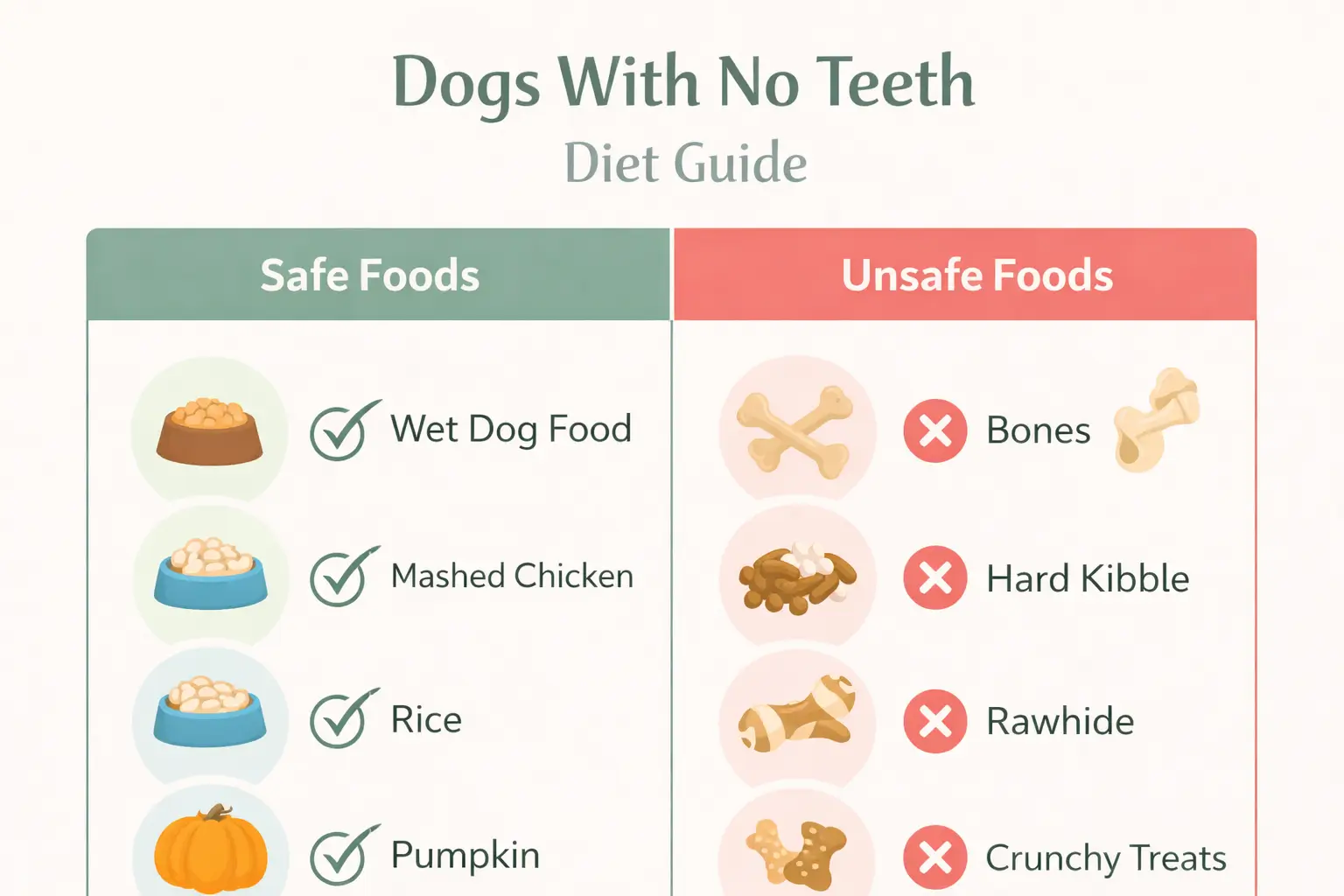 Dogs with no teeth diet guide