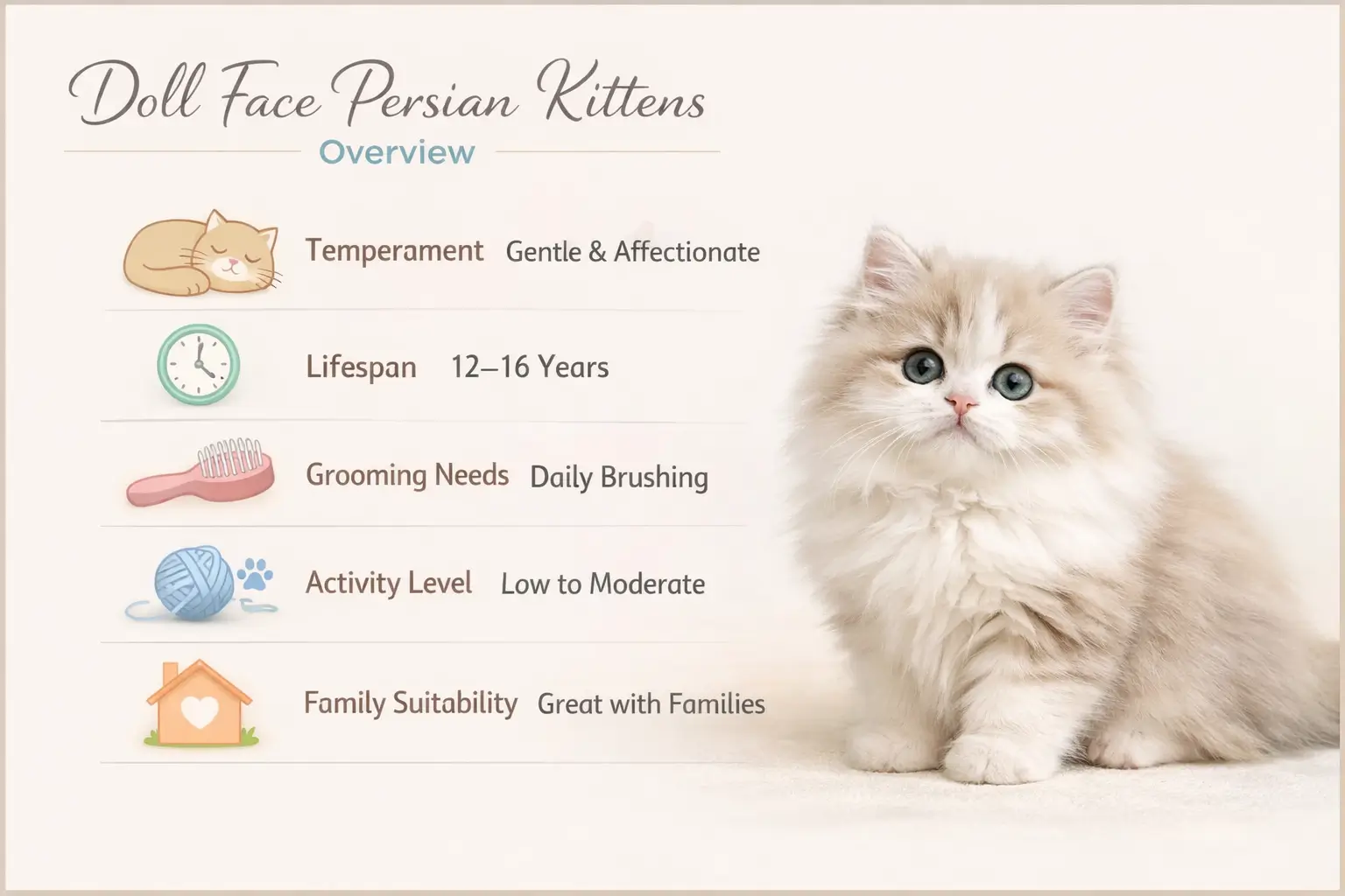 Doll face Persian kitten guide