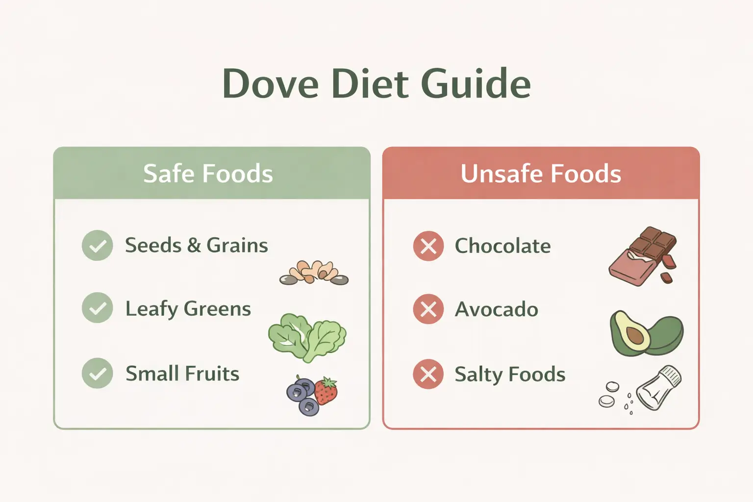Dove diet guide