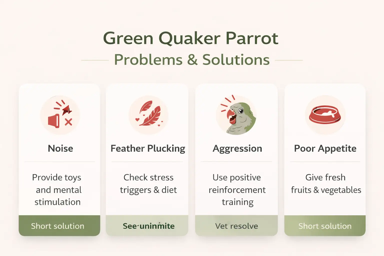 Green Quaker Parrot Care Tips