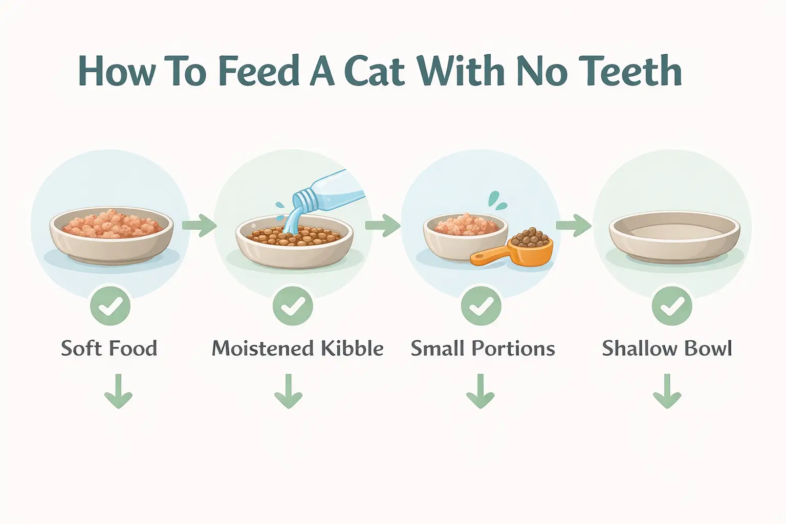 How to feed a toothless cat