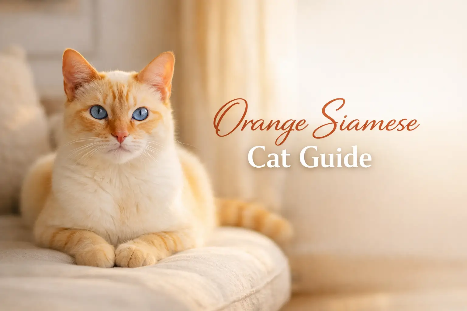 Orange Siamese Cat