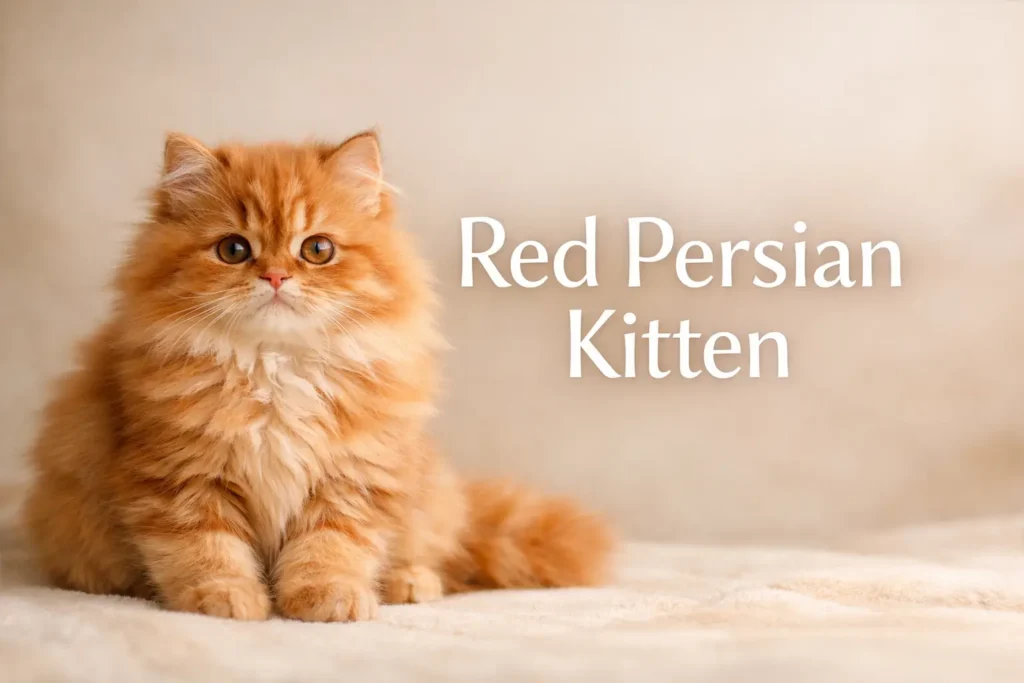 Red Persian kitten
