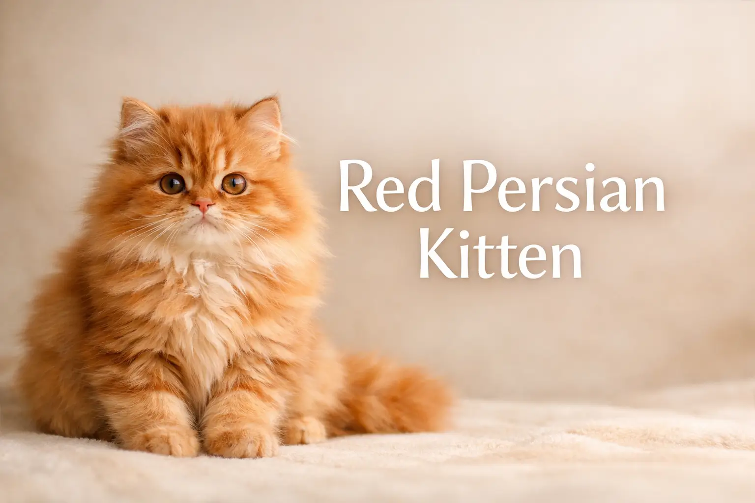 Red Persian kitten