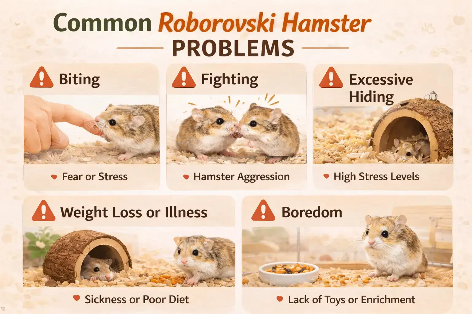 Roborovski Hamster problems
