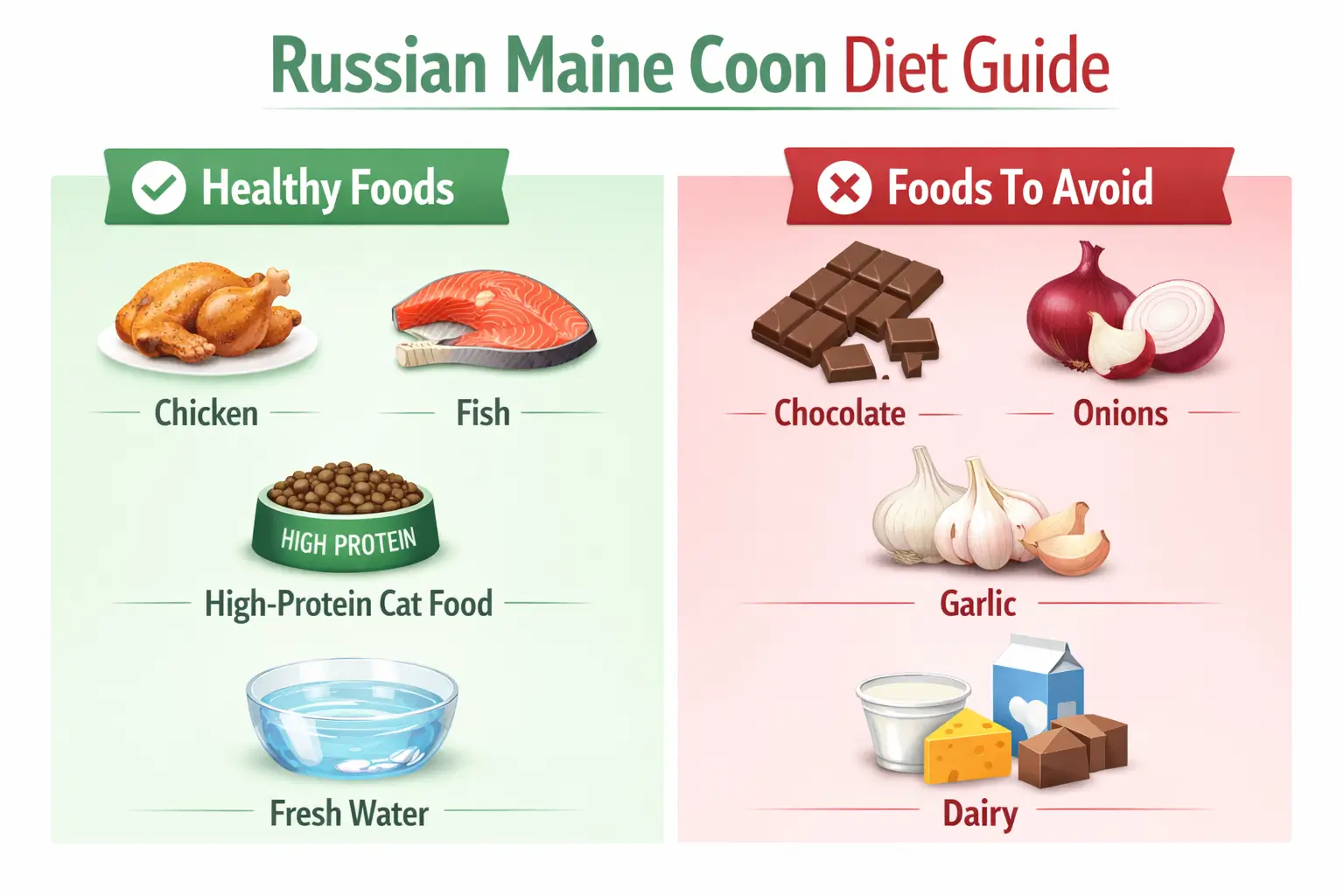 Russian Maine Coon dietary tips