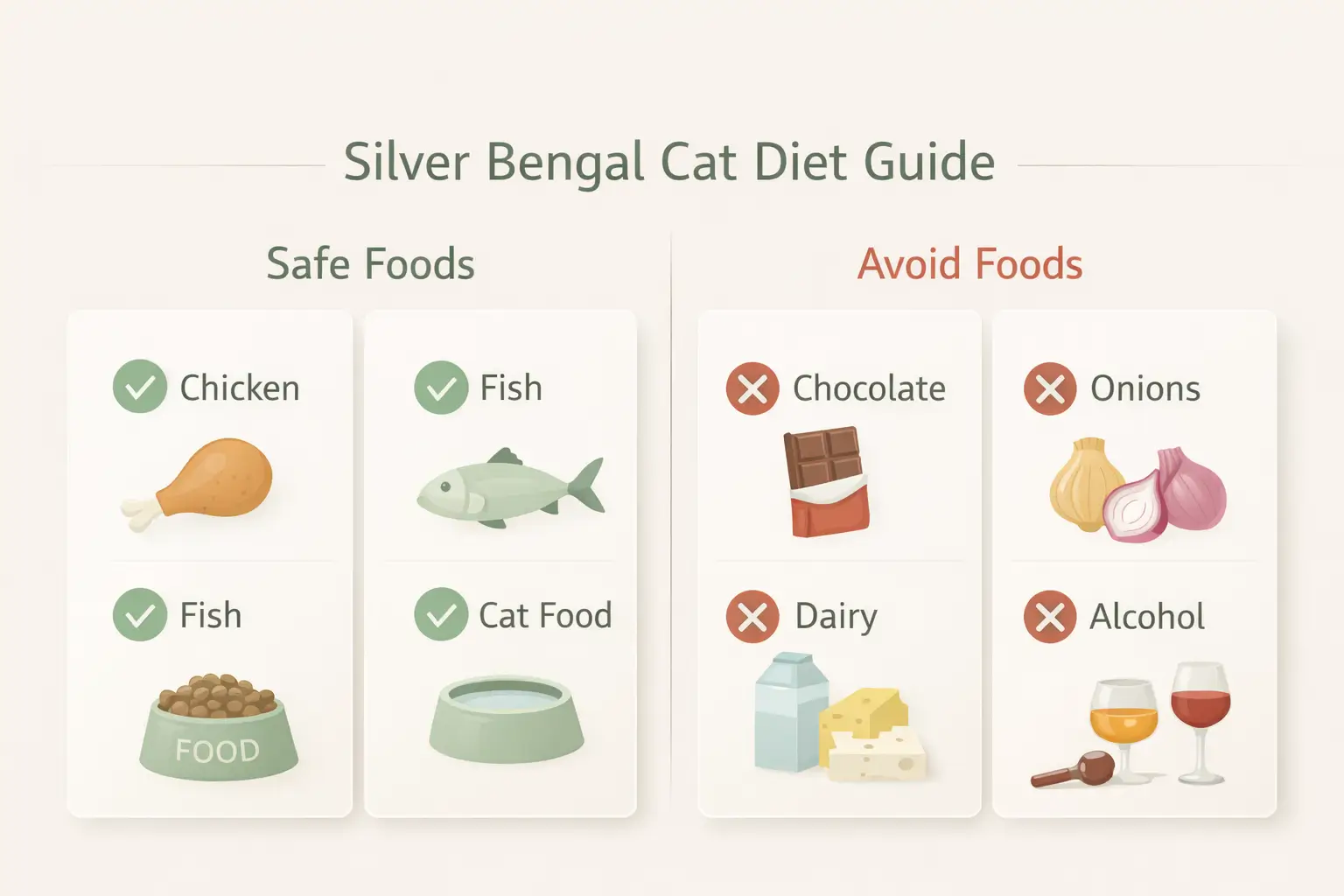 Silver Bengal cat diet guide