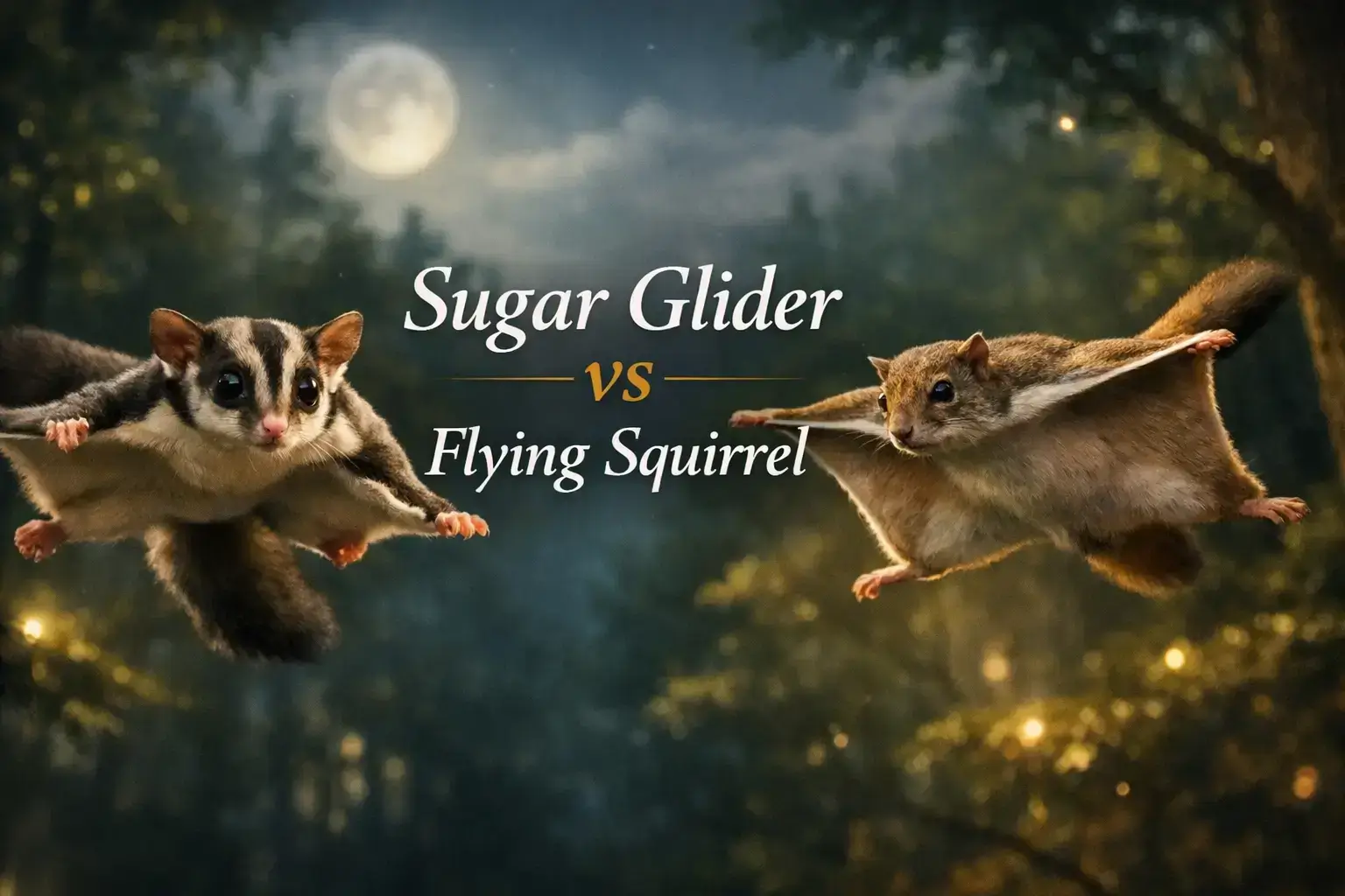 Sugar Glider vs Flying Squirrel