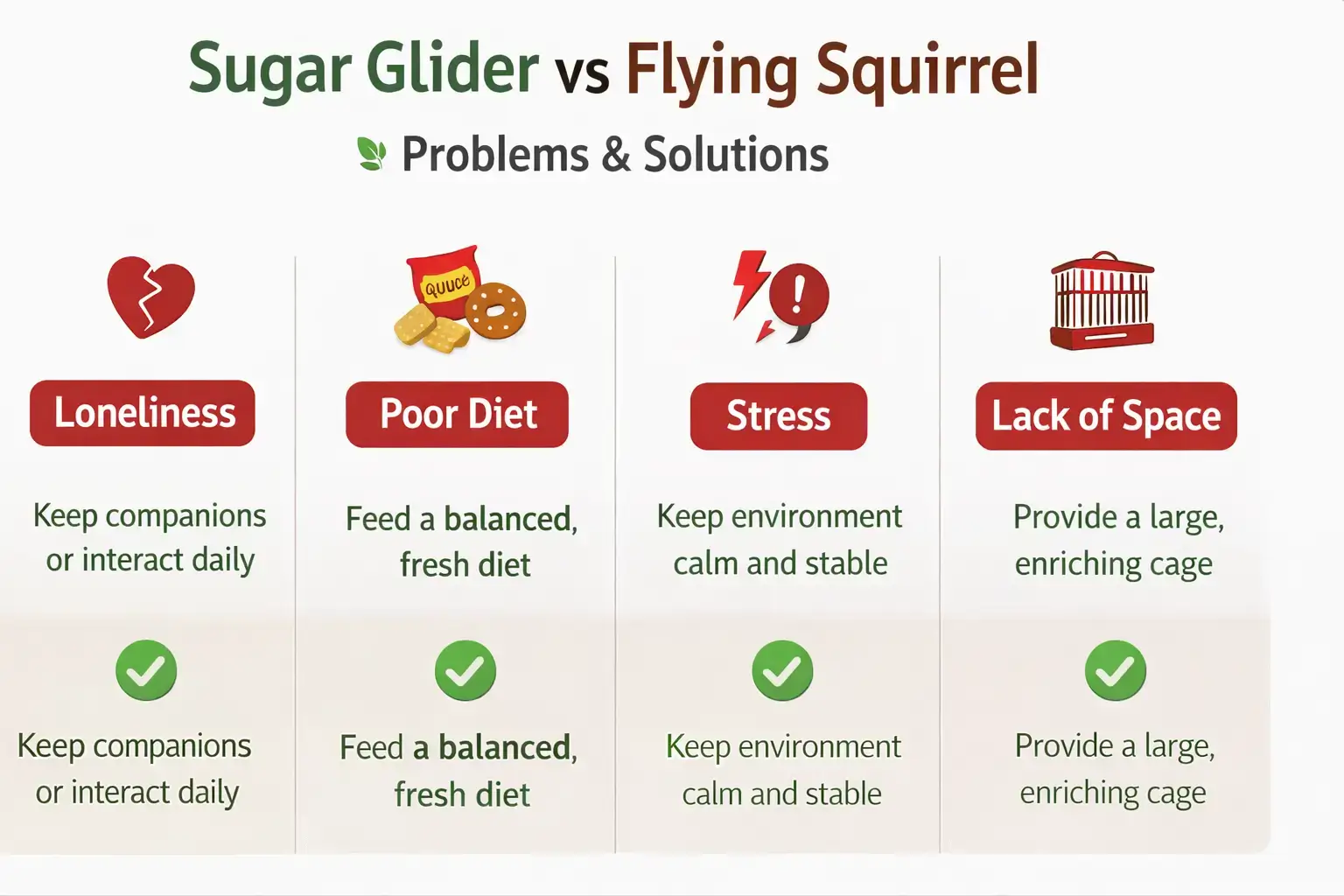 Sugar glider and squirrel care tips