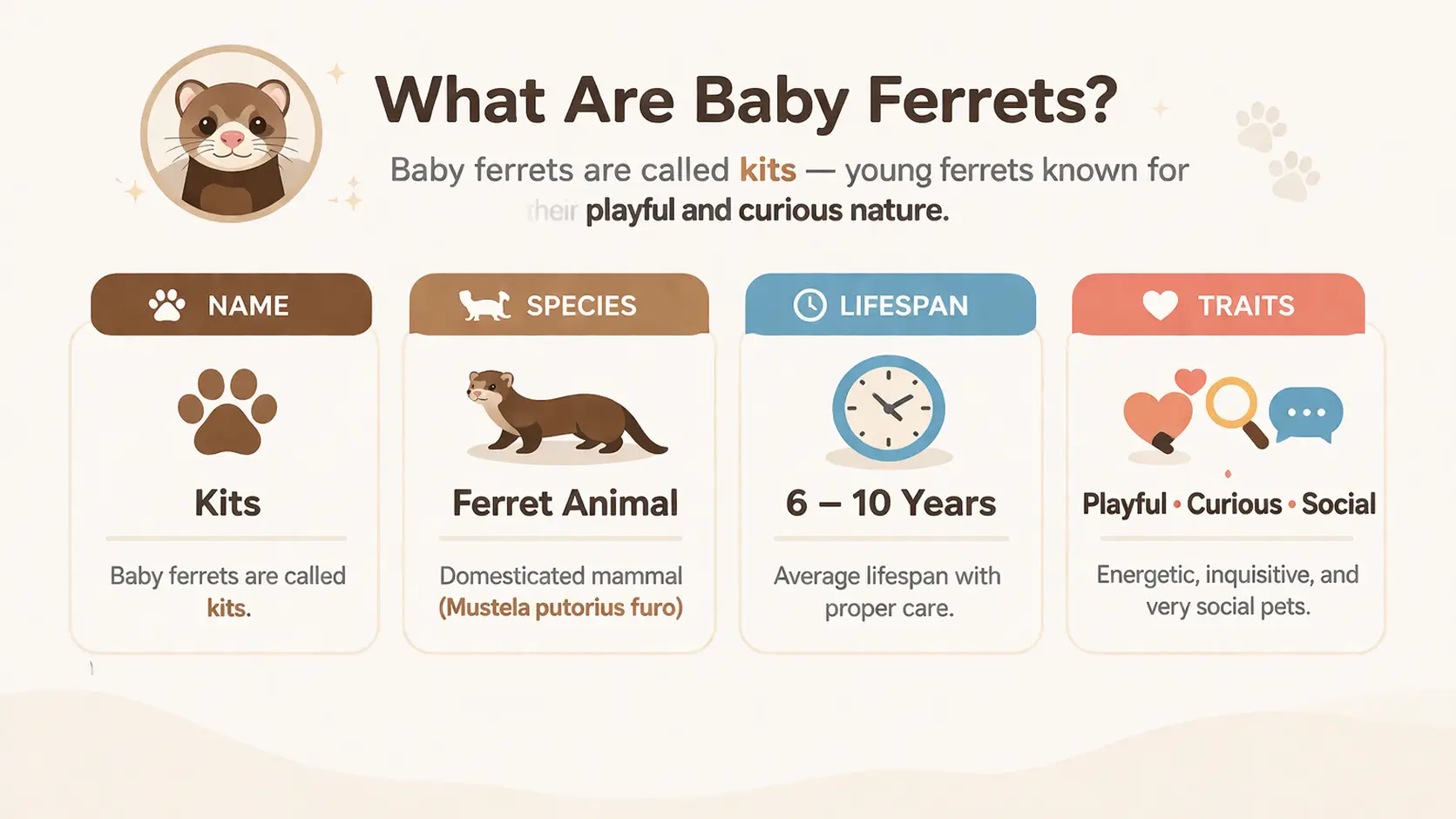What are baby ferrets