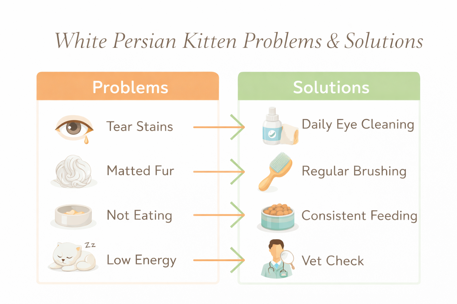 White Persian kitten care guide