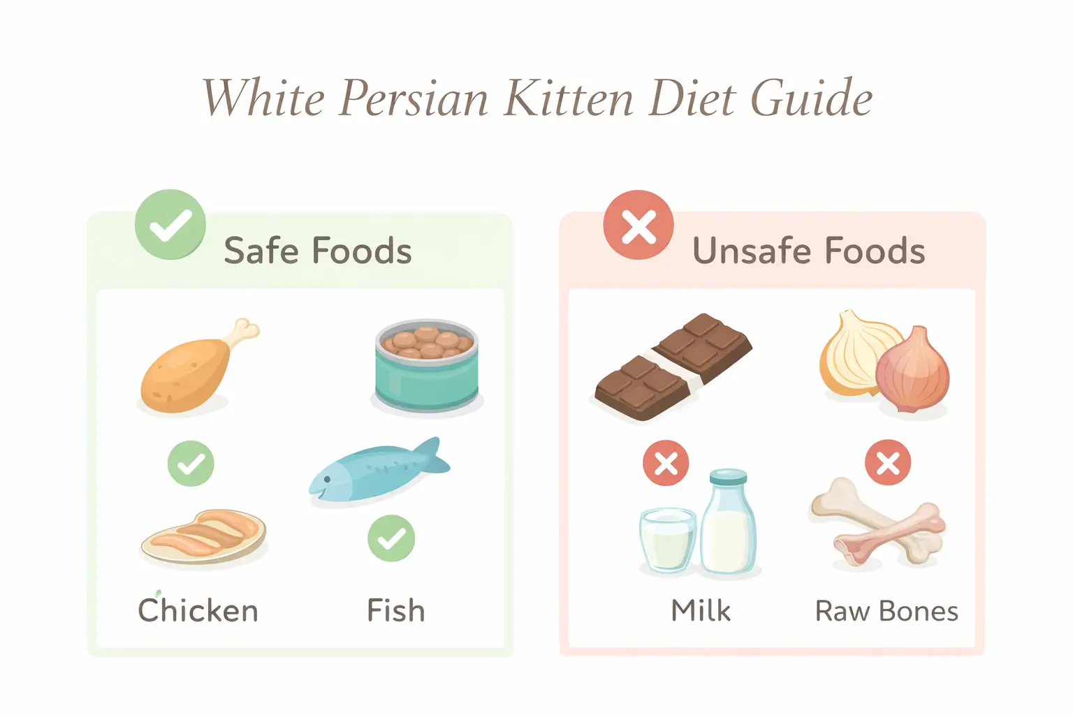 White Persian kitten diet guide