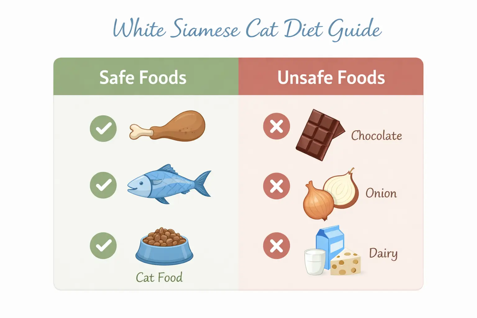 White Siamese cat diet guide