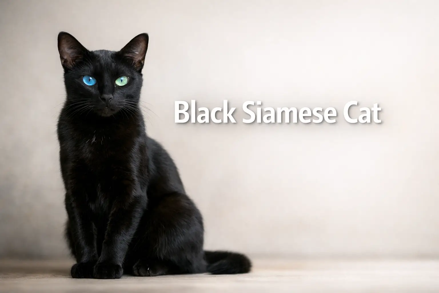 black siamese cat