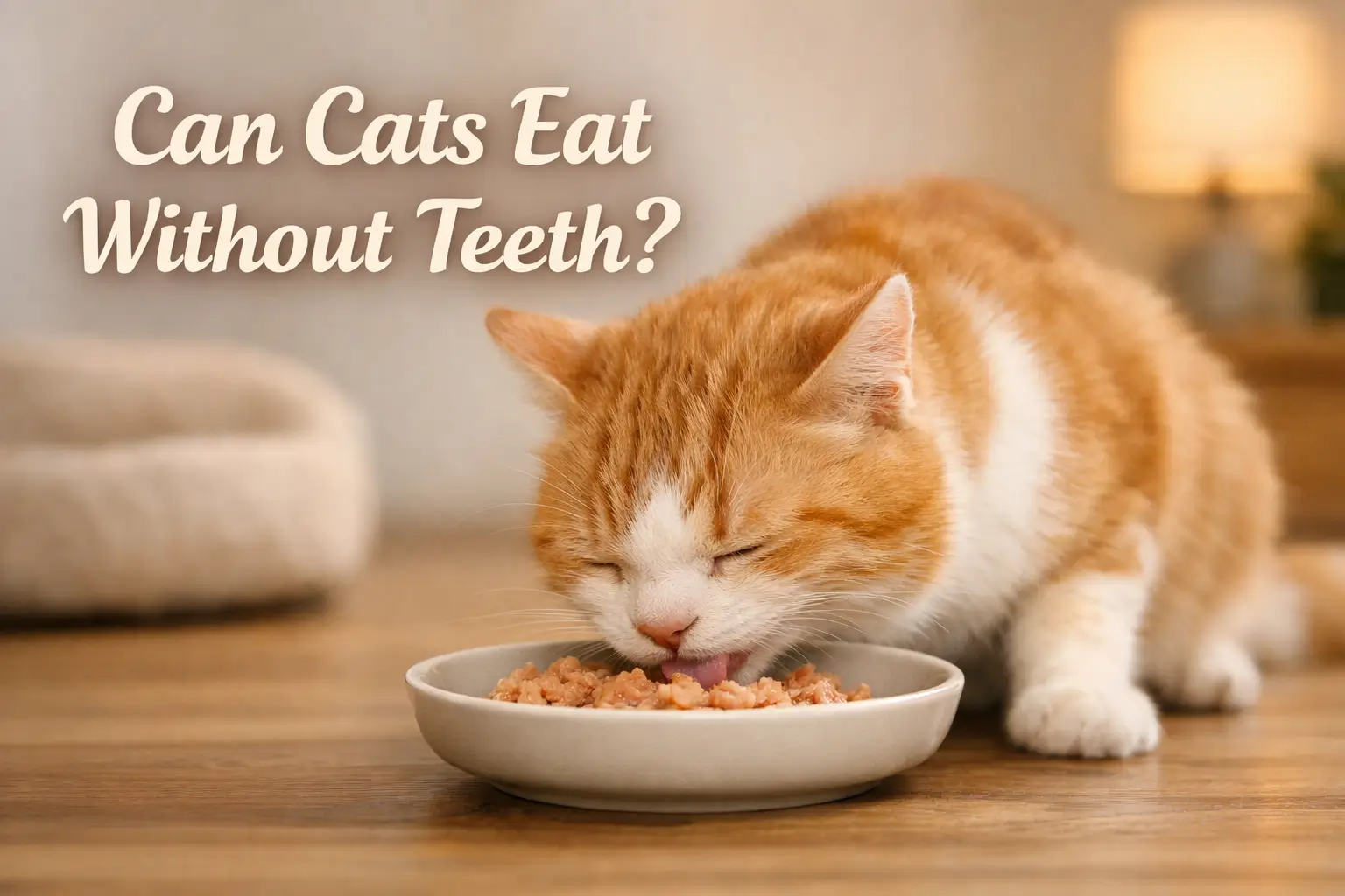 can cats eat without teeth