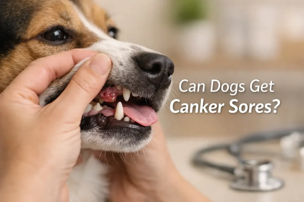 can dogs get canker sores