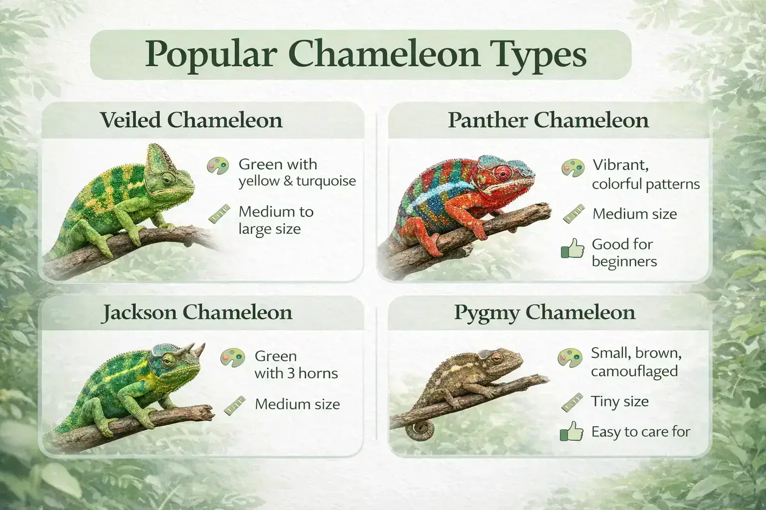 popular chameleon types
