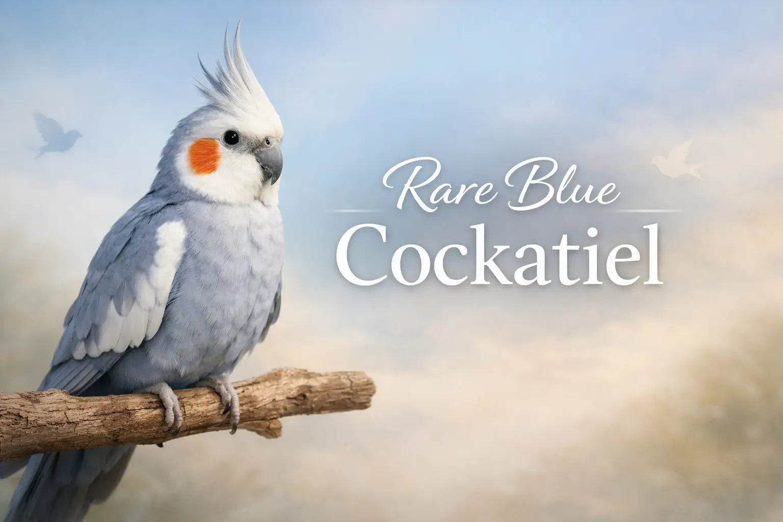 rare blue cockatiel