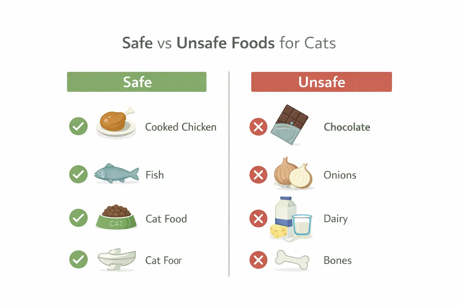 safe vs unsafe foods for black siamese cat