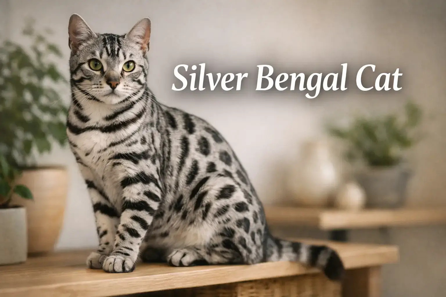 silver bengal cat