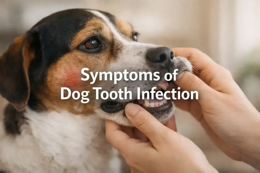 symptoms of dog tooth infection