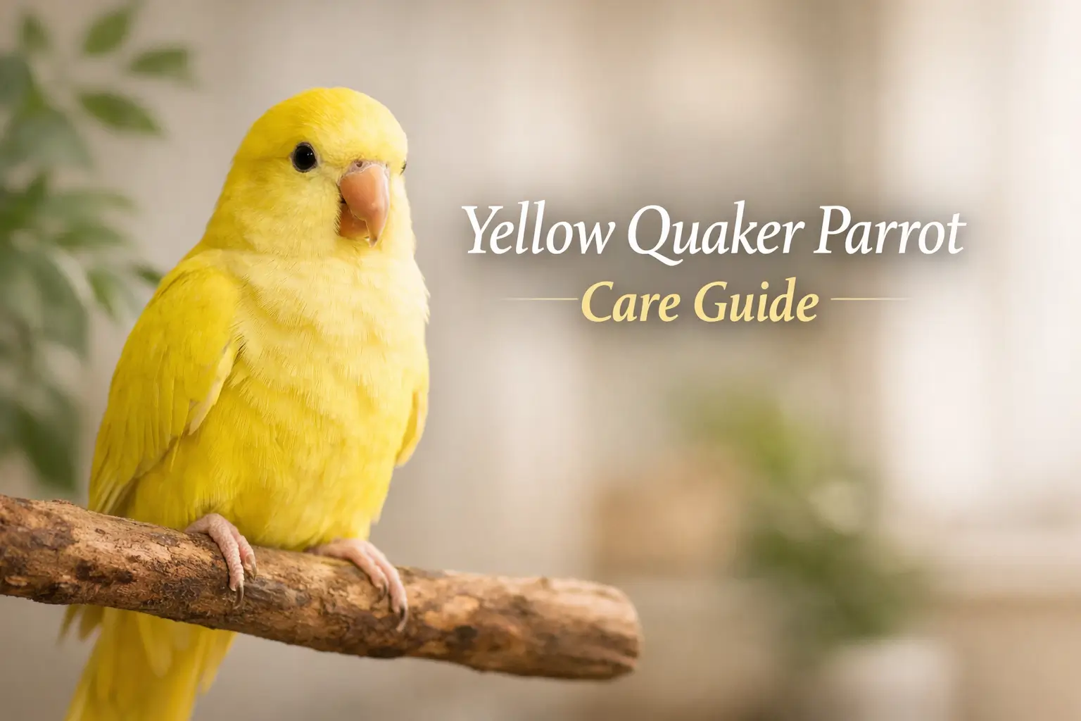 yellow quaker parrot