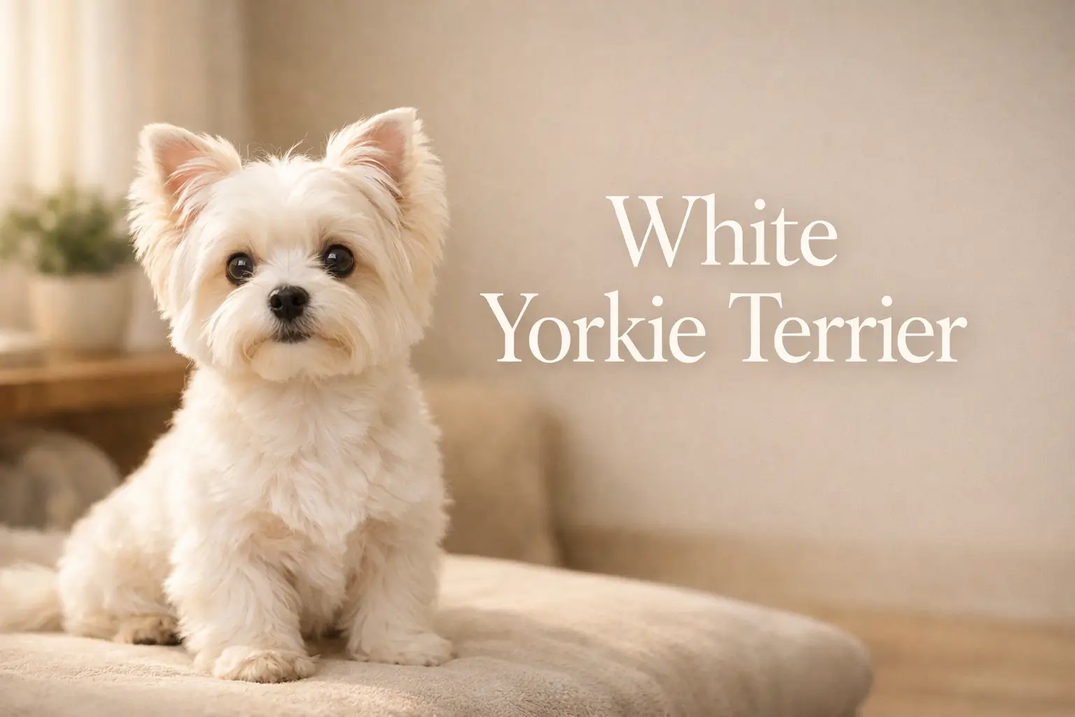 White Yorkie Terrier