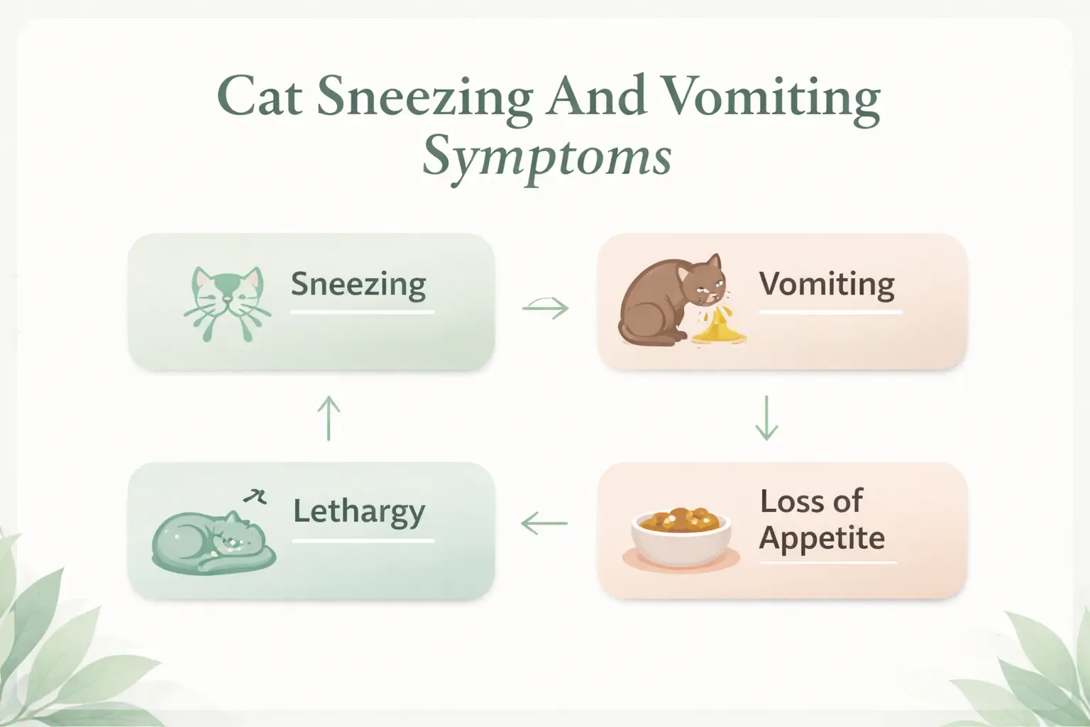 Cat Sneezing And Vomiting Symptoms