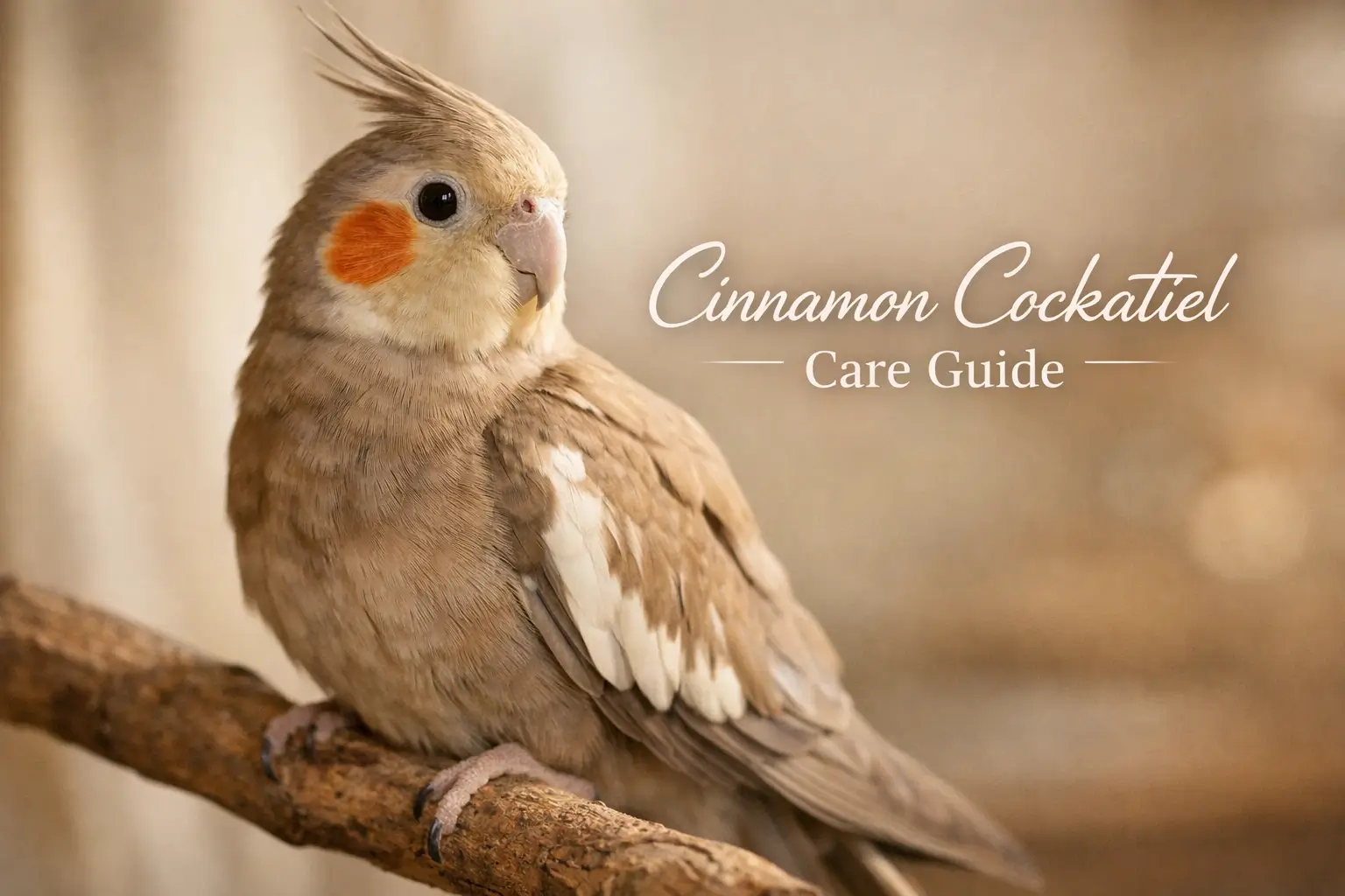 Cinnamon cockatiel