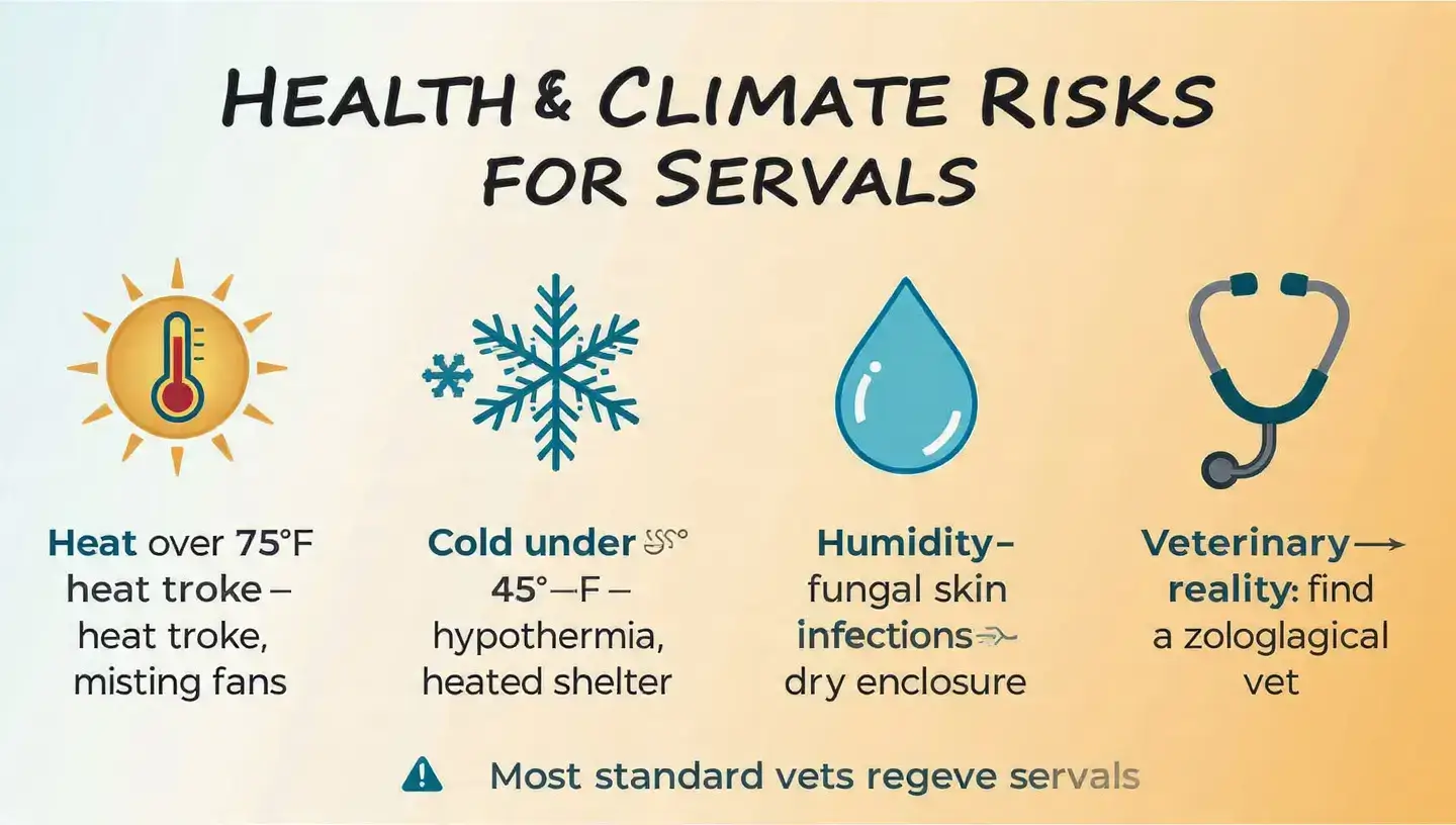 Common Health & Climate Risks for Servals