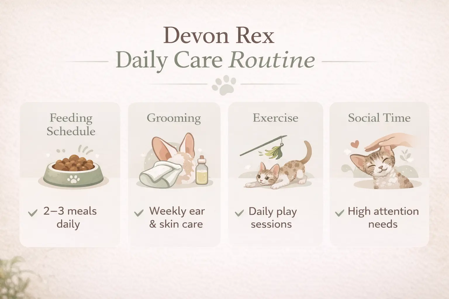 Devon Rex Daily Care Routine