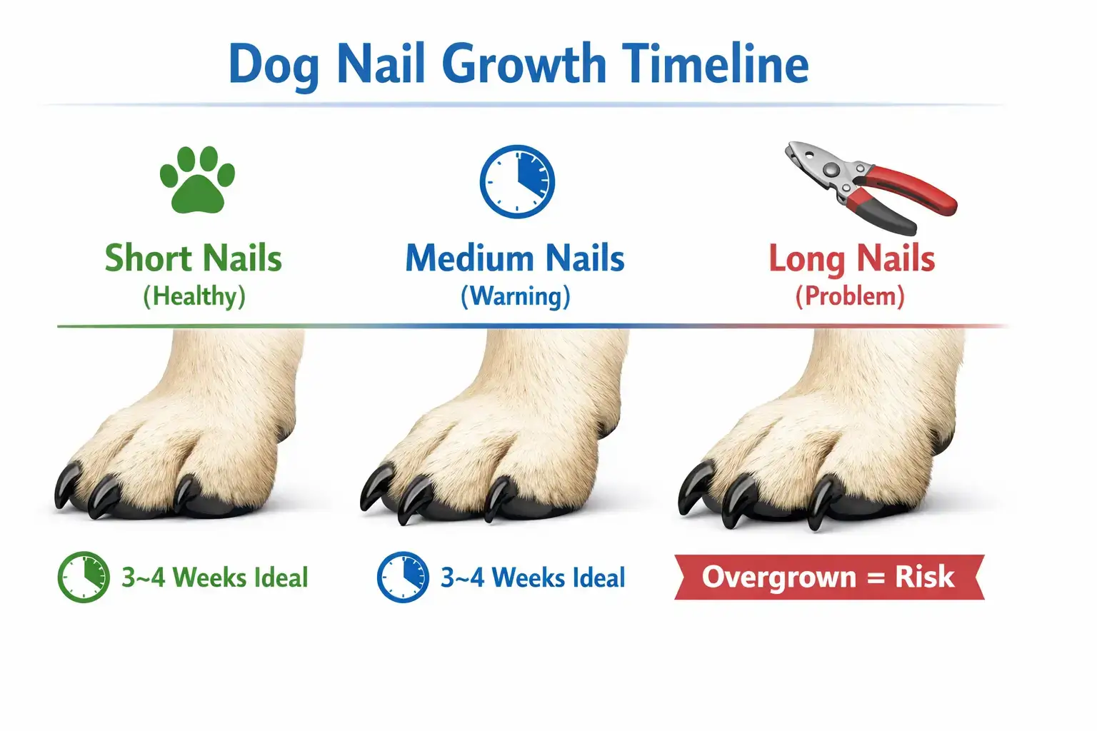 Dog nail trimming frequency