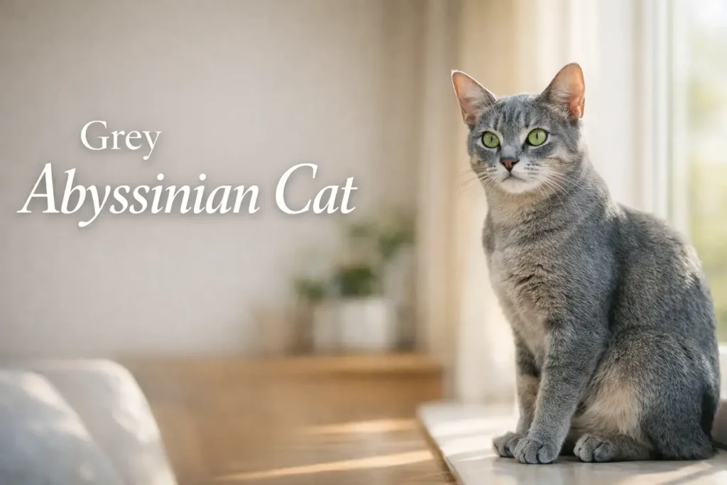 Grey Abyssinian Cat