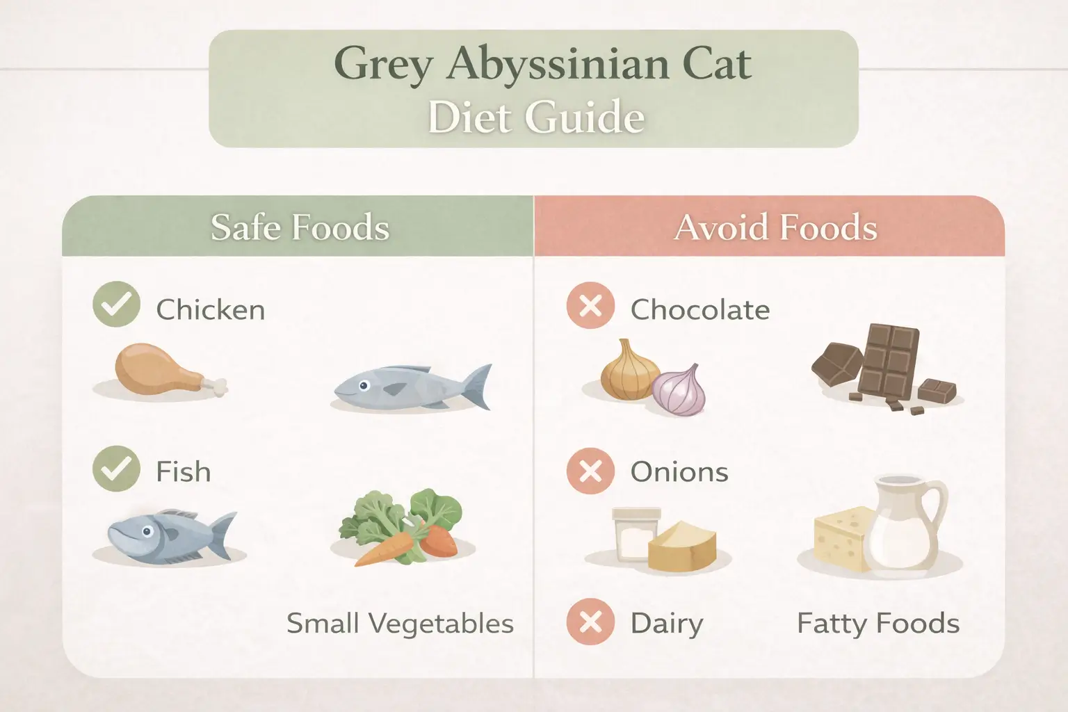 Grey Abyssinian cat diet guide