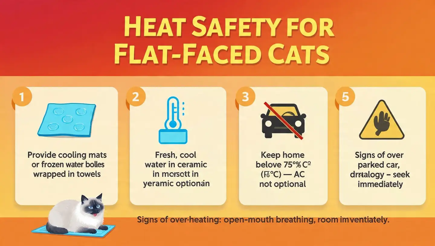Heat Safety for Brachycephalic Cats