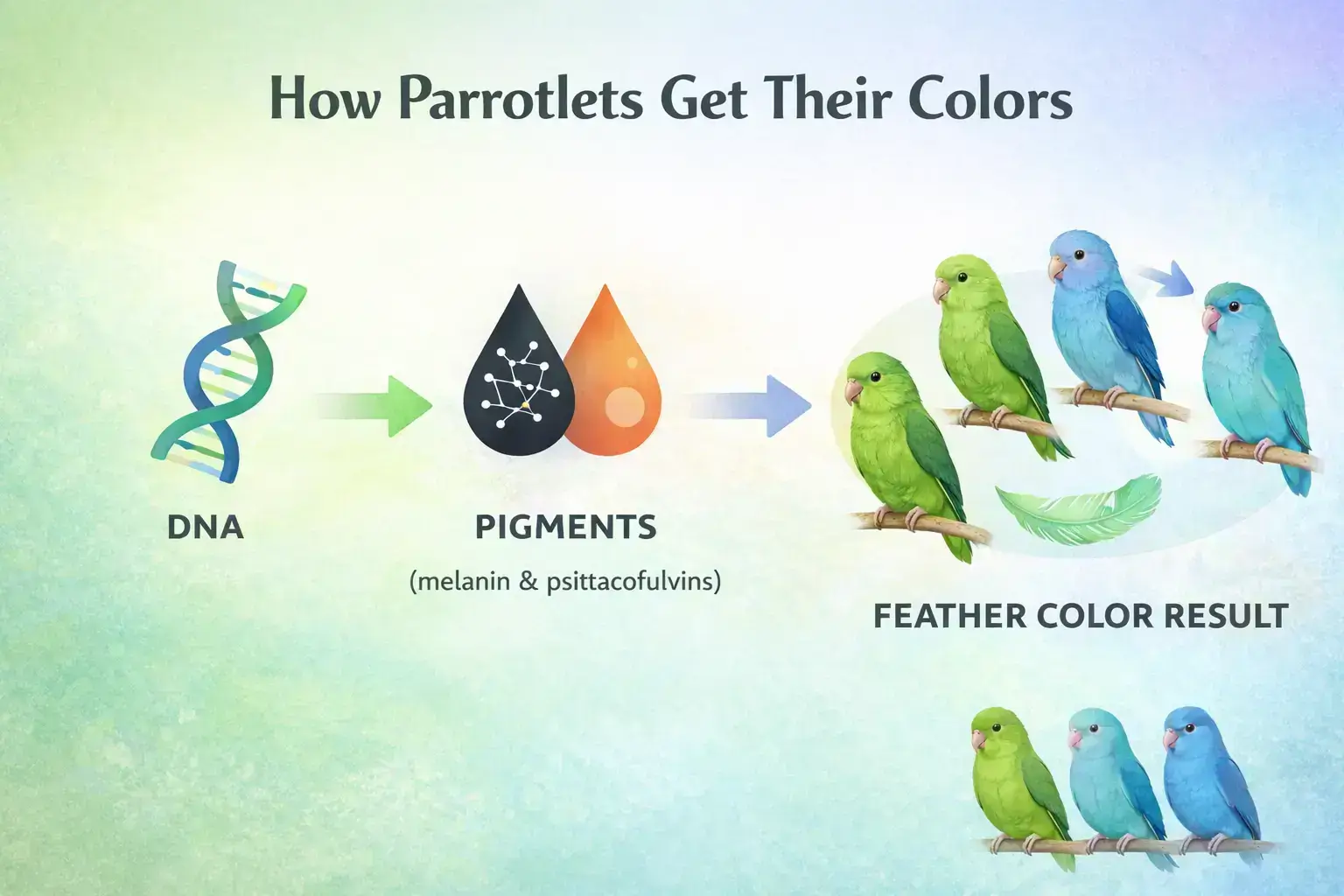 How Parrotlets Get Their Colors