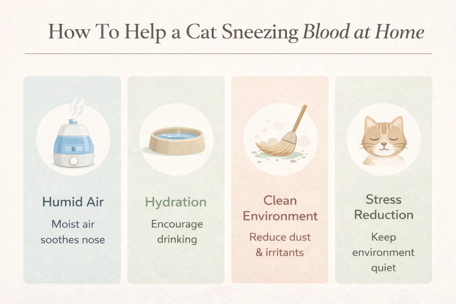 How To Help a Cat Sneezing Blood at Home