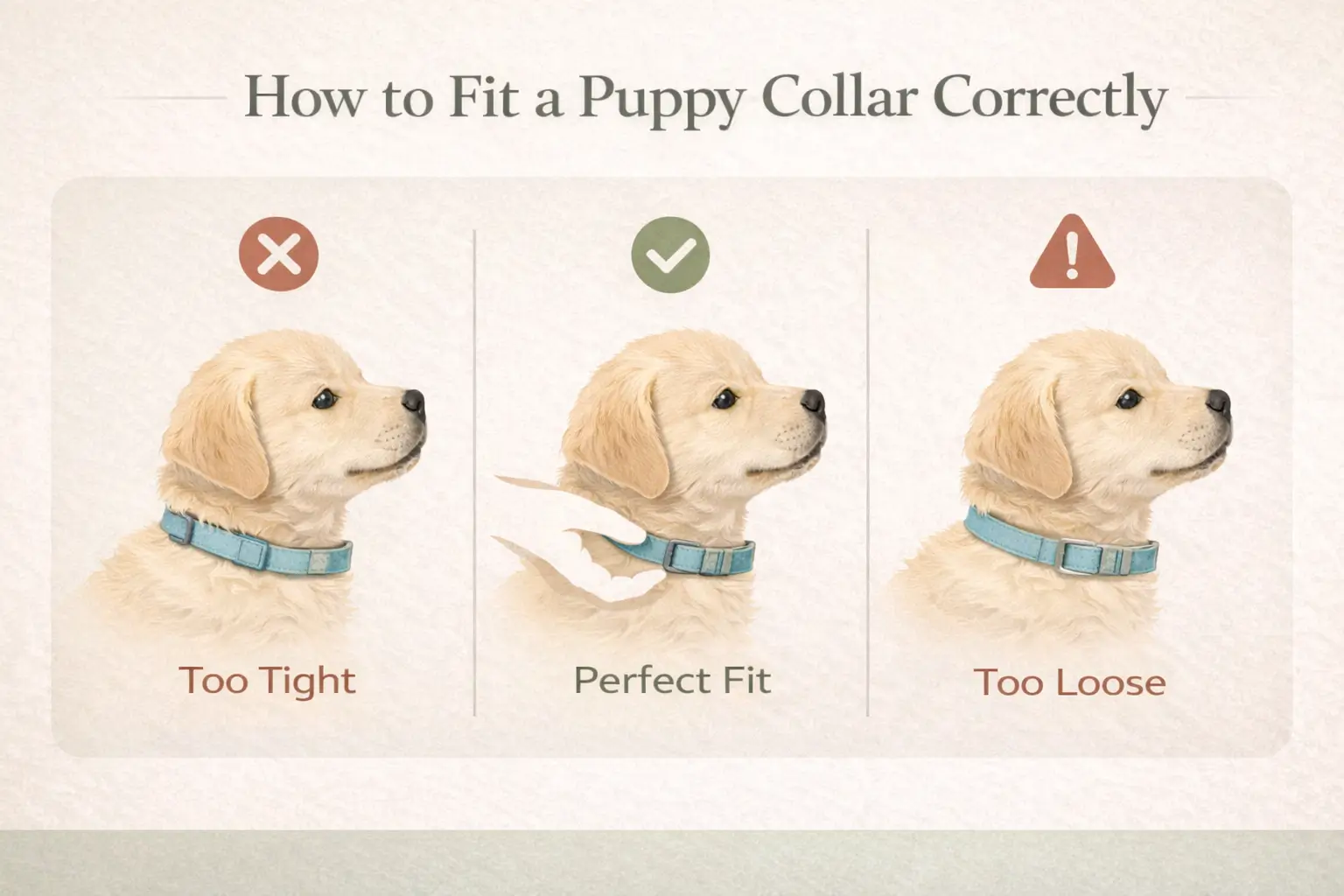 How to Fit a Puppy Collar Correctly