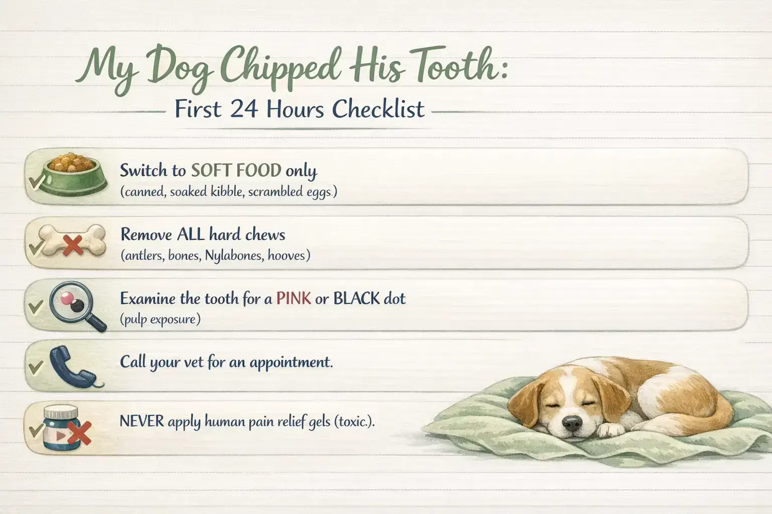 Immediate Home Care Checklist