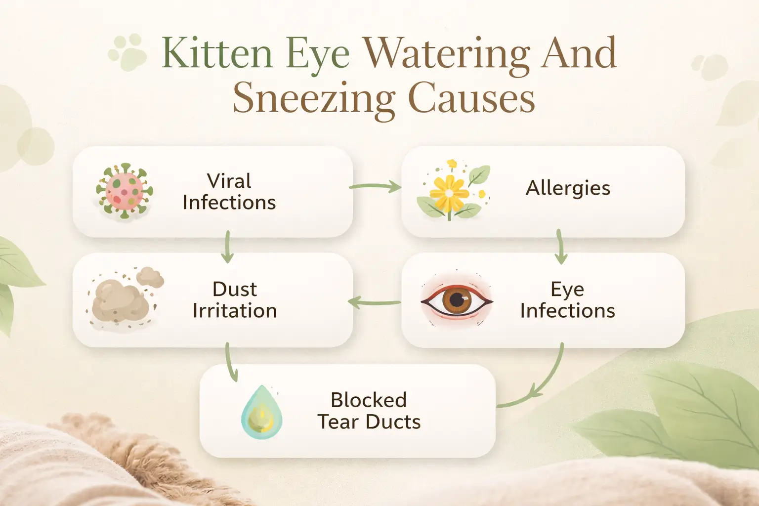 Kitten Eye Watering And Sneezing Causes